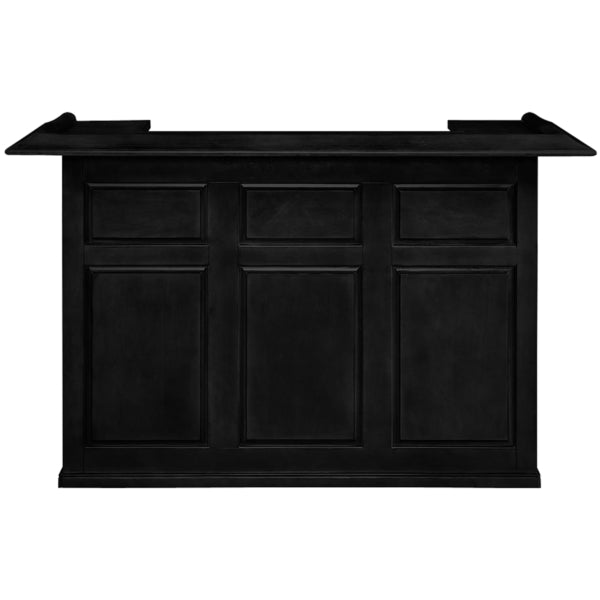 Free-Standing 72" Dry Bar Black Front View