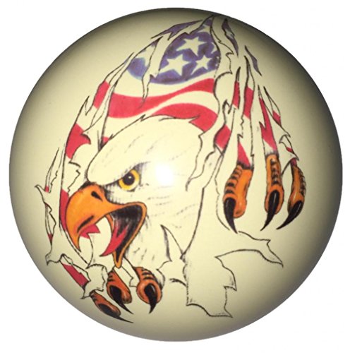 Eagle Tearing Flag Custom Cue Ball