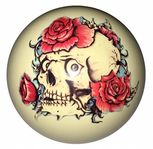 Skull & Roses Custom Cue Ball