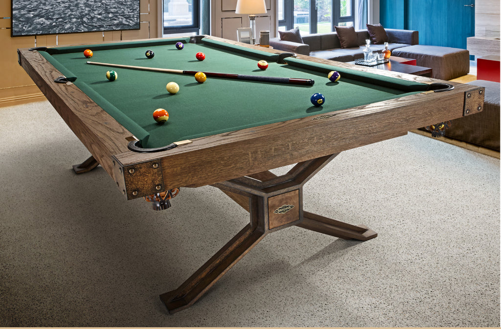Dameron Brunswick Pool Table shown in room