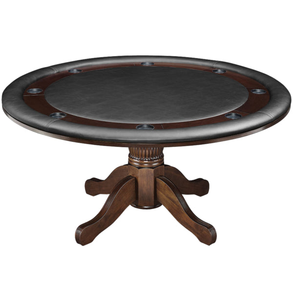 Solid Wood Flip Top 60" Game Table Cappuccino Game Side