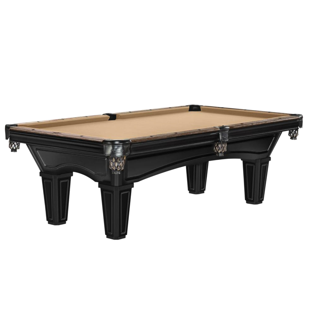 Glenwood Pool Table Coffee and Matte Black Finish