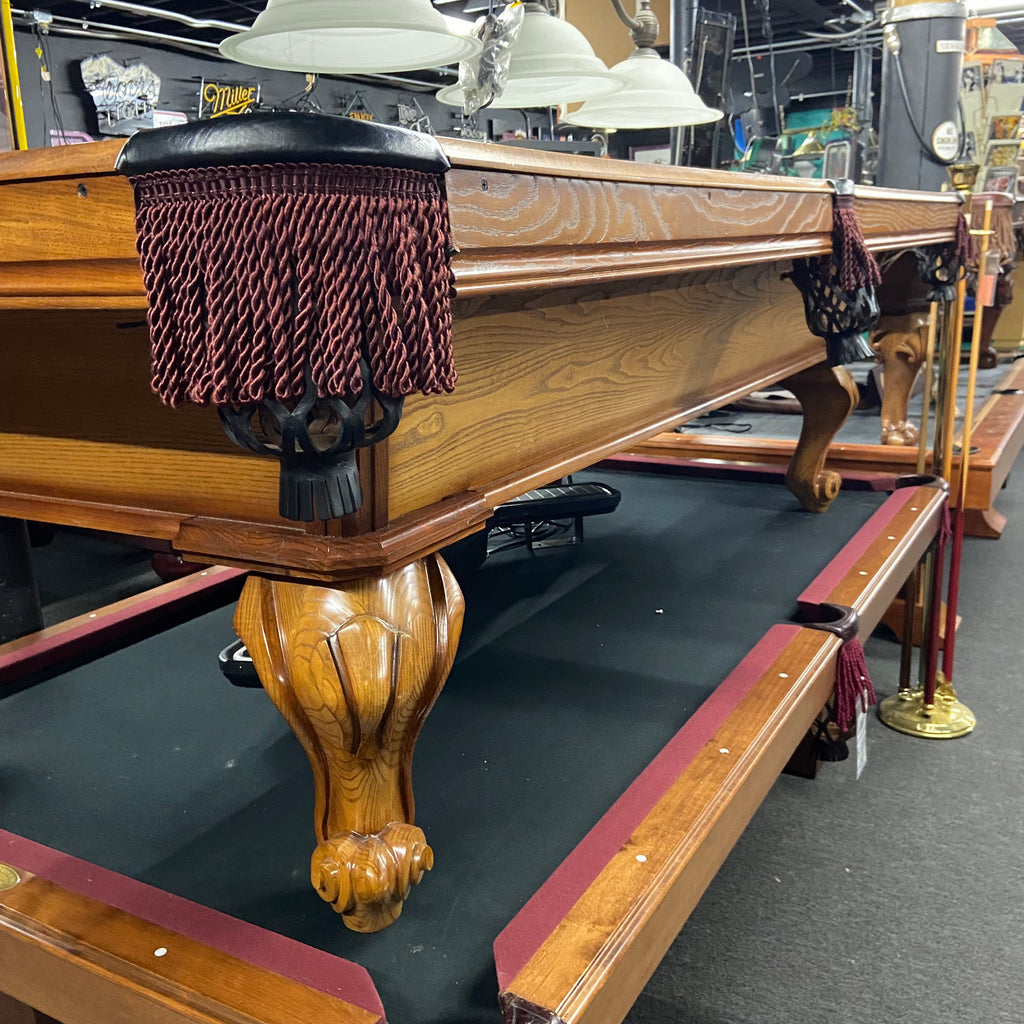 8Ft Used Sterling Pool Table Full Cabinet