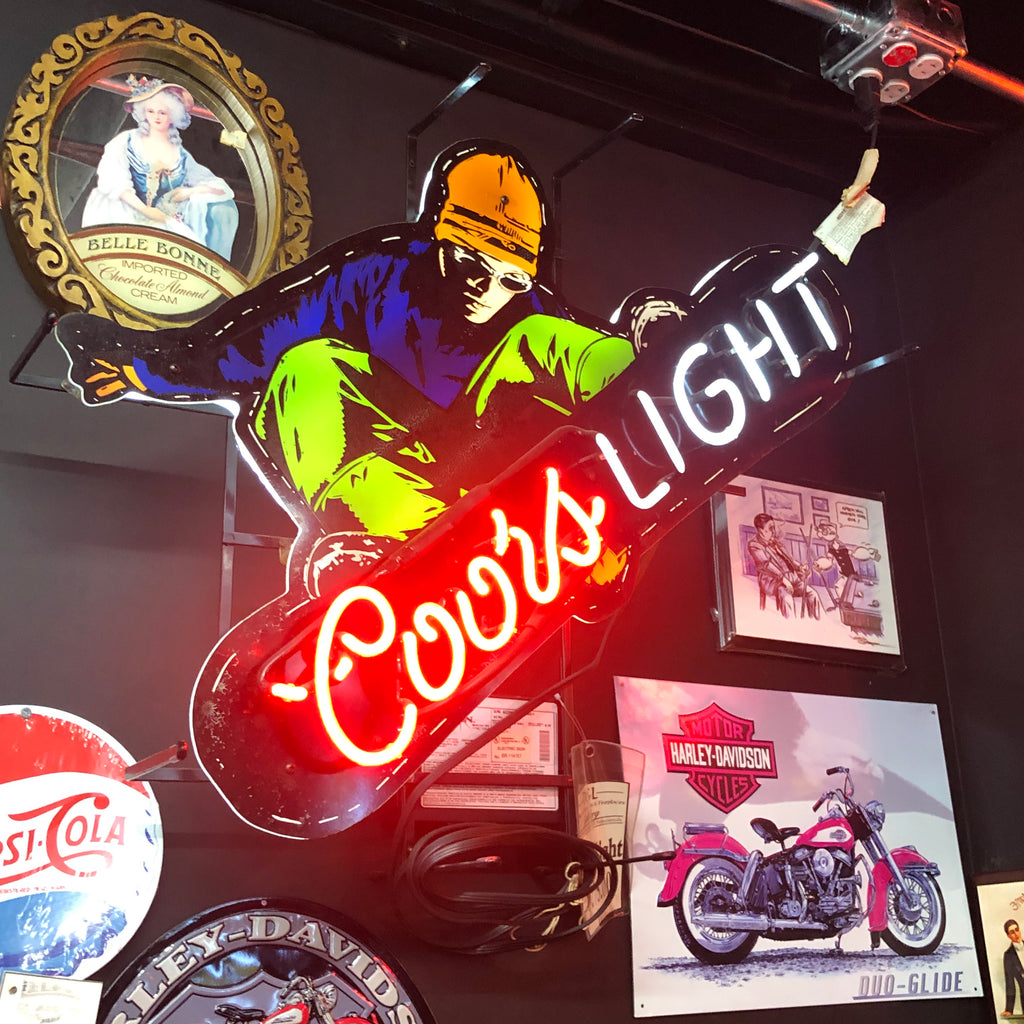 Coors Light Skateboard Neon Light