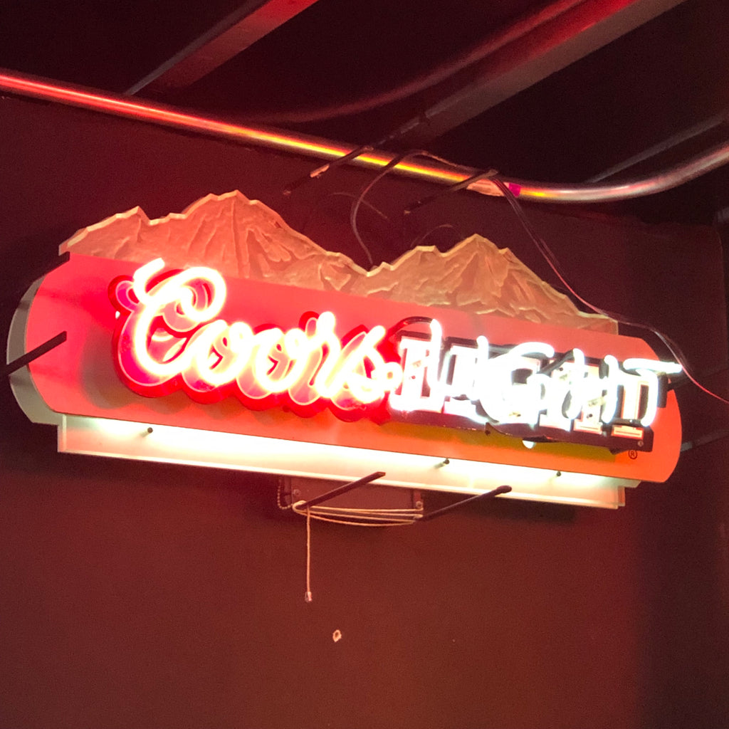 Coors Light Mountains Neon Light