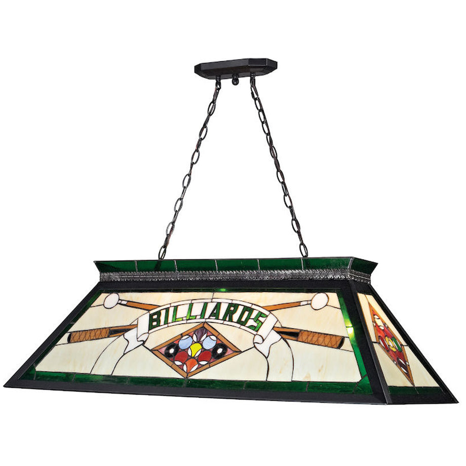 Vintage stained glass pool best sale table lights