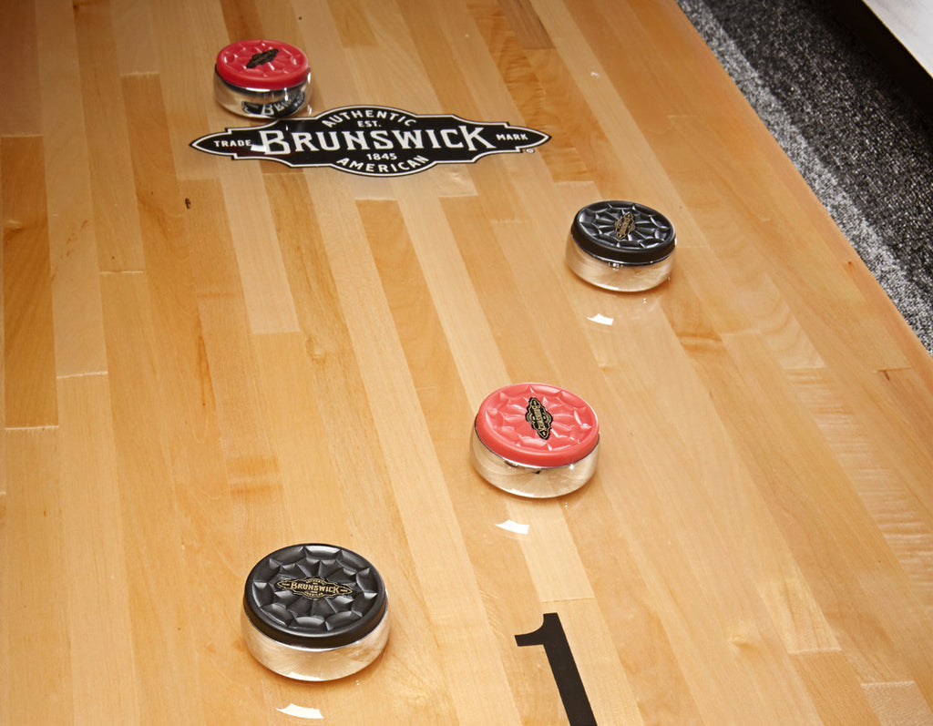 Brunswick Premier Shuffleboard Table Top Surface with pucks