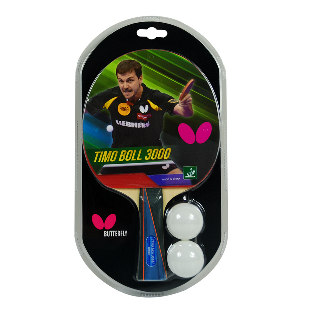 Timo Boll 3000 Butterfly Ping Pong Paddle Packaging