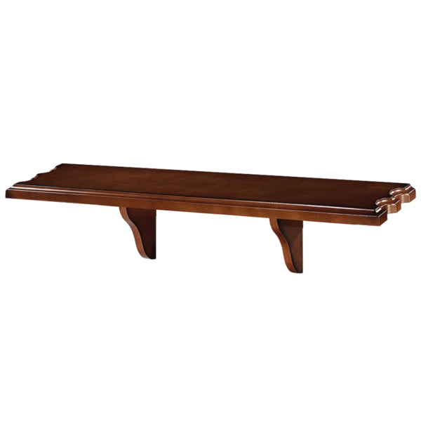 Pub Wall Shelf with Cue Rests in Chestnut