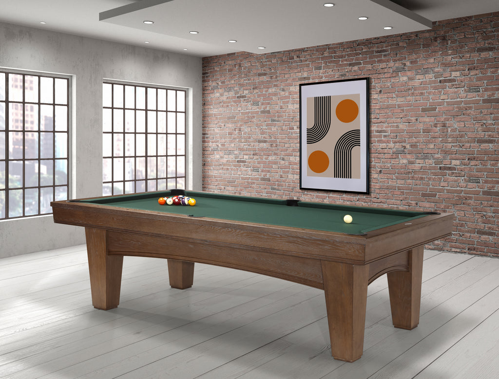 Winfield Pool Table in Nutmeg Finish in Room
