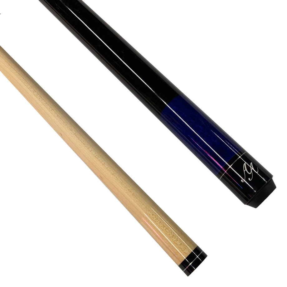 Alex Austin Short 2 Piece Custom Pool Cue in Blue – D&L