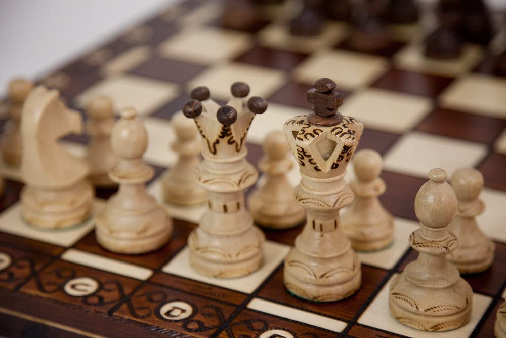 21" Wooden Chess Set white pieces