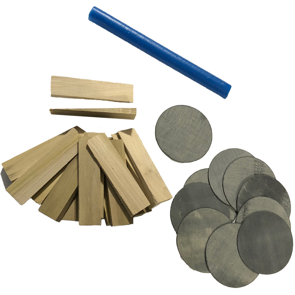 Pool Table Installation Shim and Wax Kit for Leveling and Install