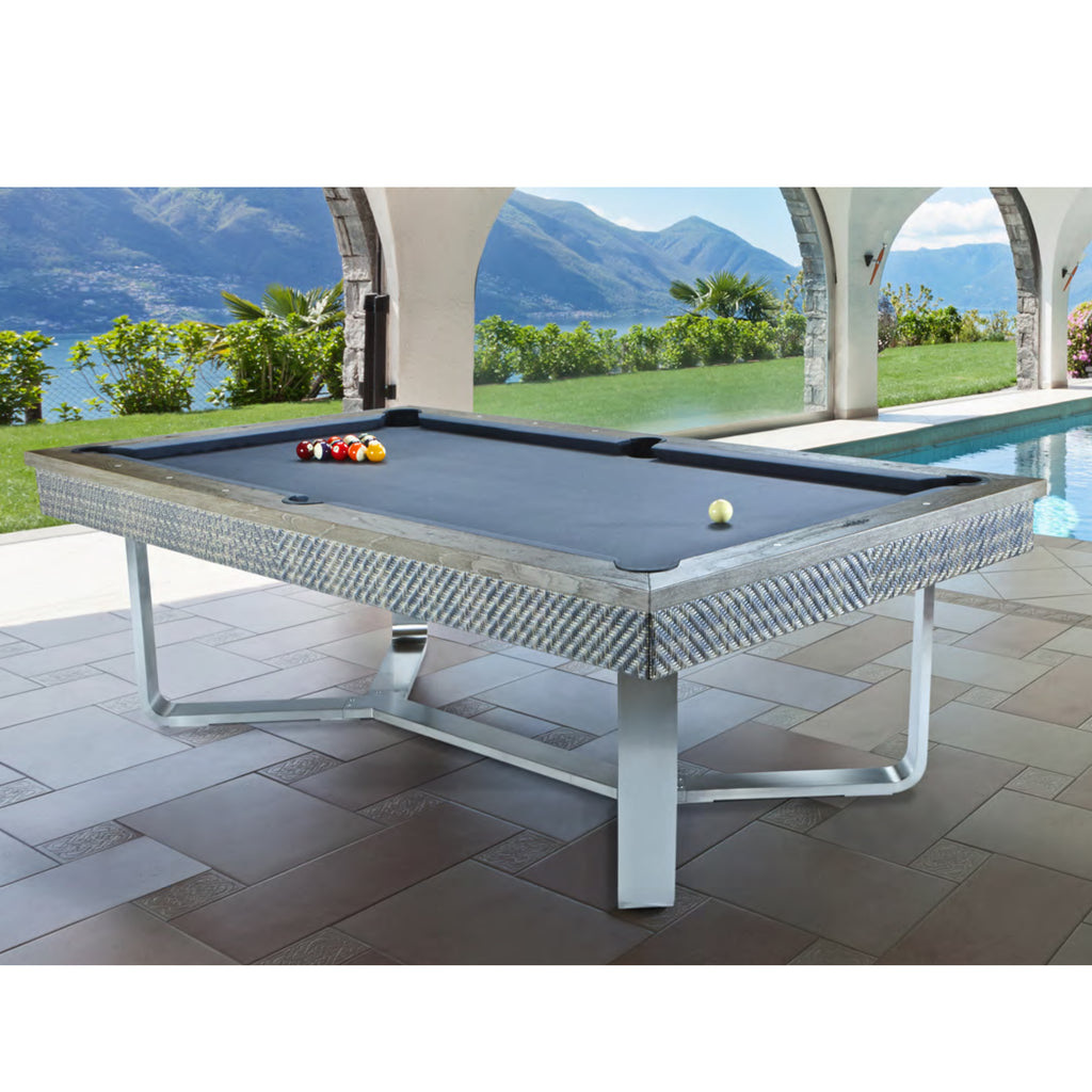 Bali Pool table outside by swimming pool