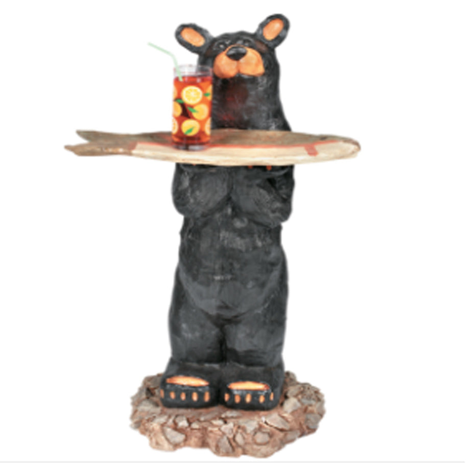 Bear Waiter Outdoor Statue