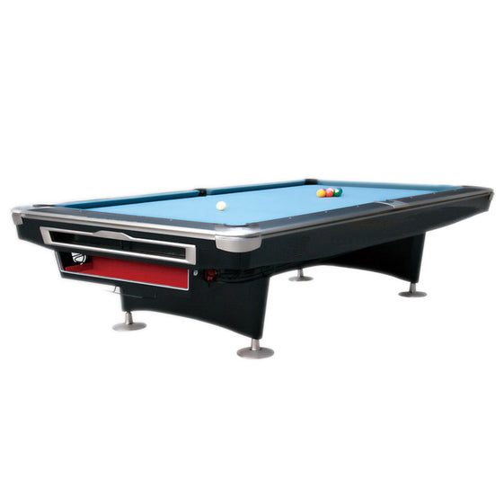 Presidential Pool Table Black Finish with Ball Return