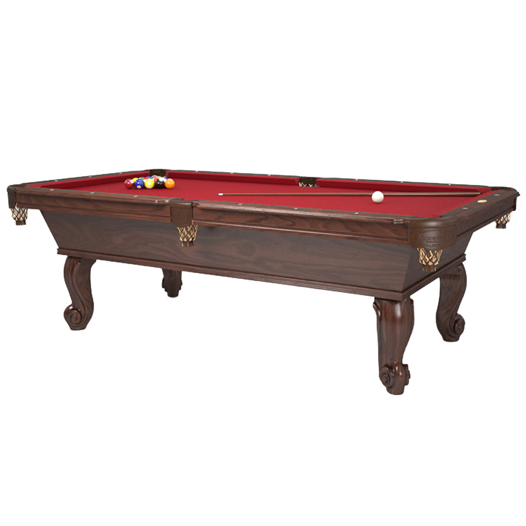 Catalina Pool Table Oak on Old World Finish with Milcreek pocket