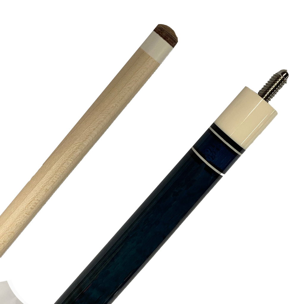 Alex Austin Blue Color Pool Cue Joint and Tip