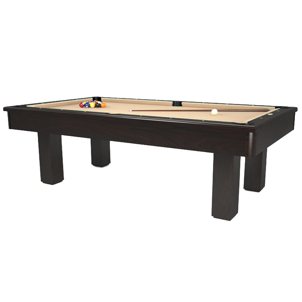 Del Sol Pool Table Oak wood with Espresso stain