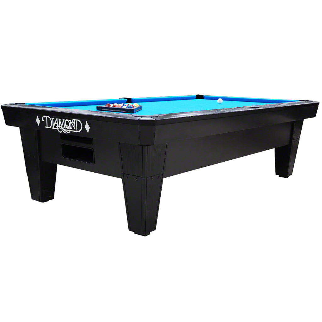 9ft Pro-Am Pool Table in Black Full Table