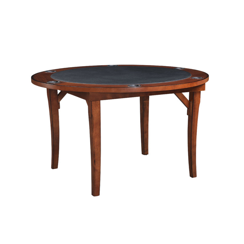 Folding Poker and Game Table Chestnut