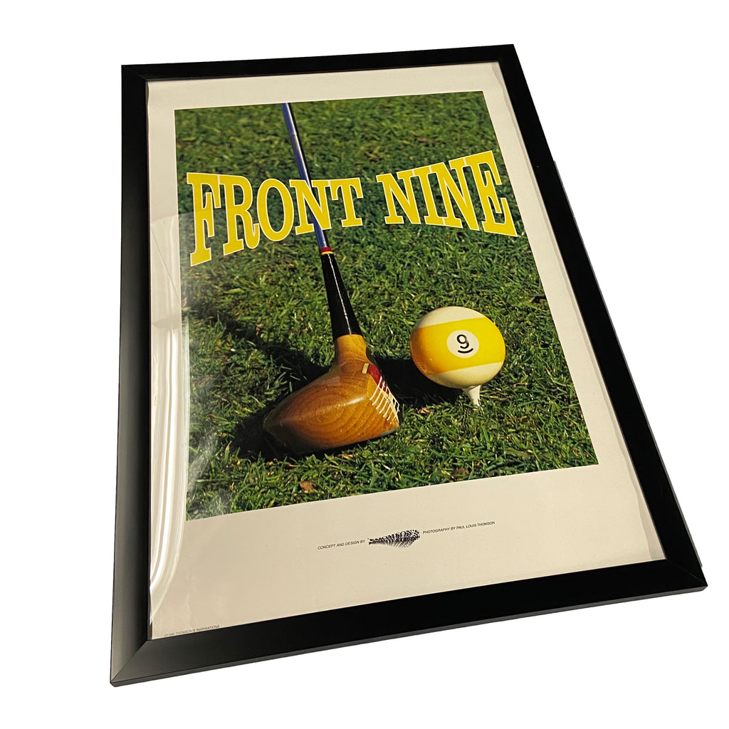 Front Nine Golf/Billiards Framed Poster