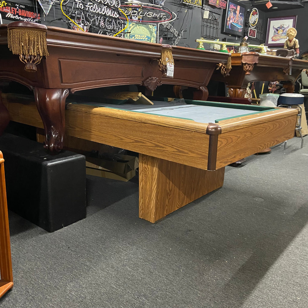 8Ft Used Olhausen Pool Table Full View Left