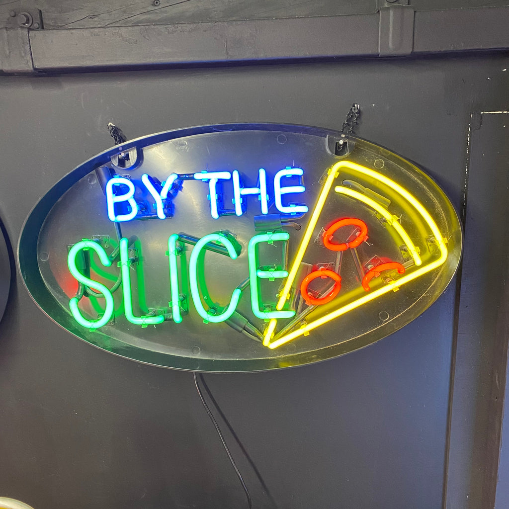 By The Slice Pizza Neon Light