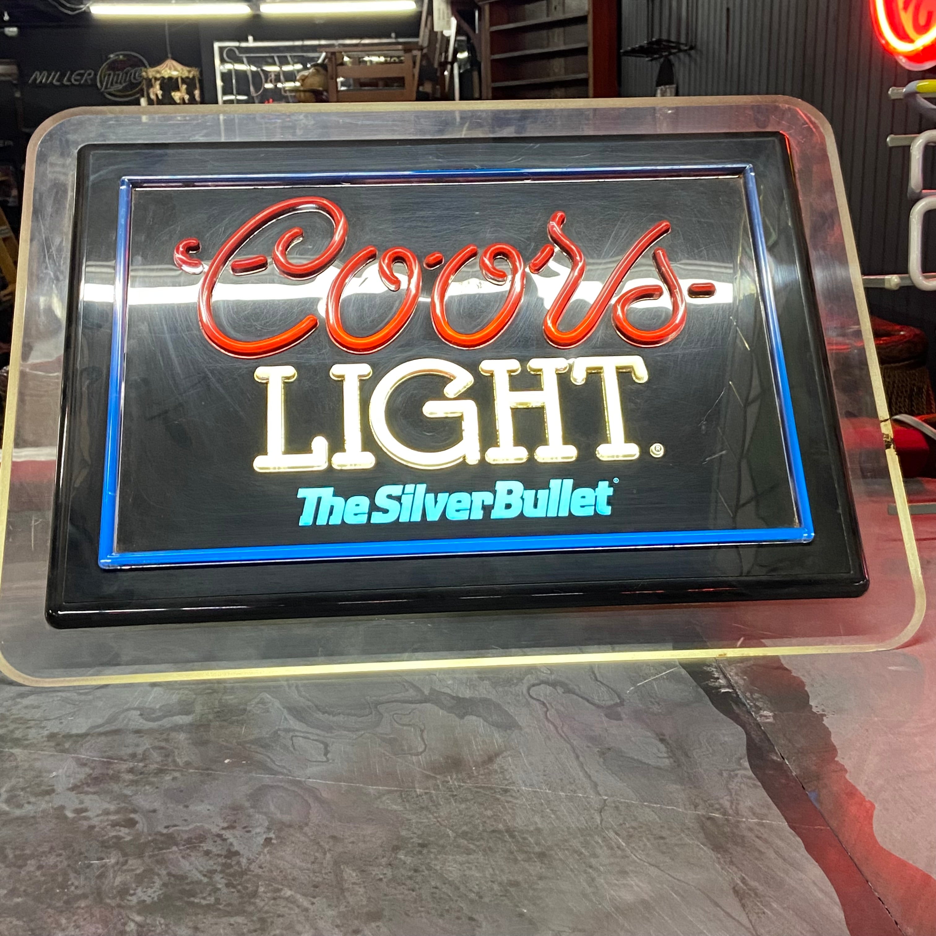 Coors Light Silver Bullet Neon Light – D&L Billiards