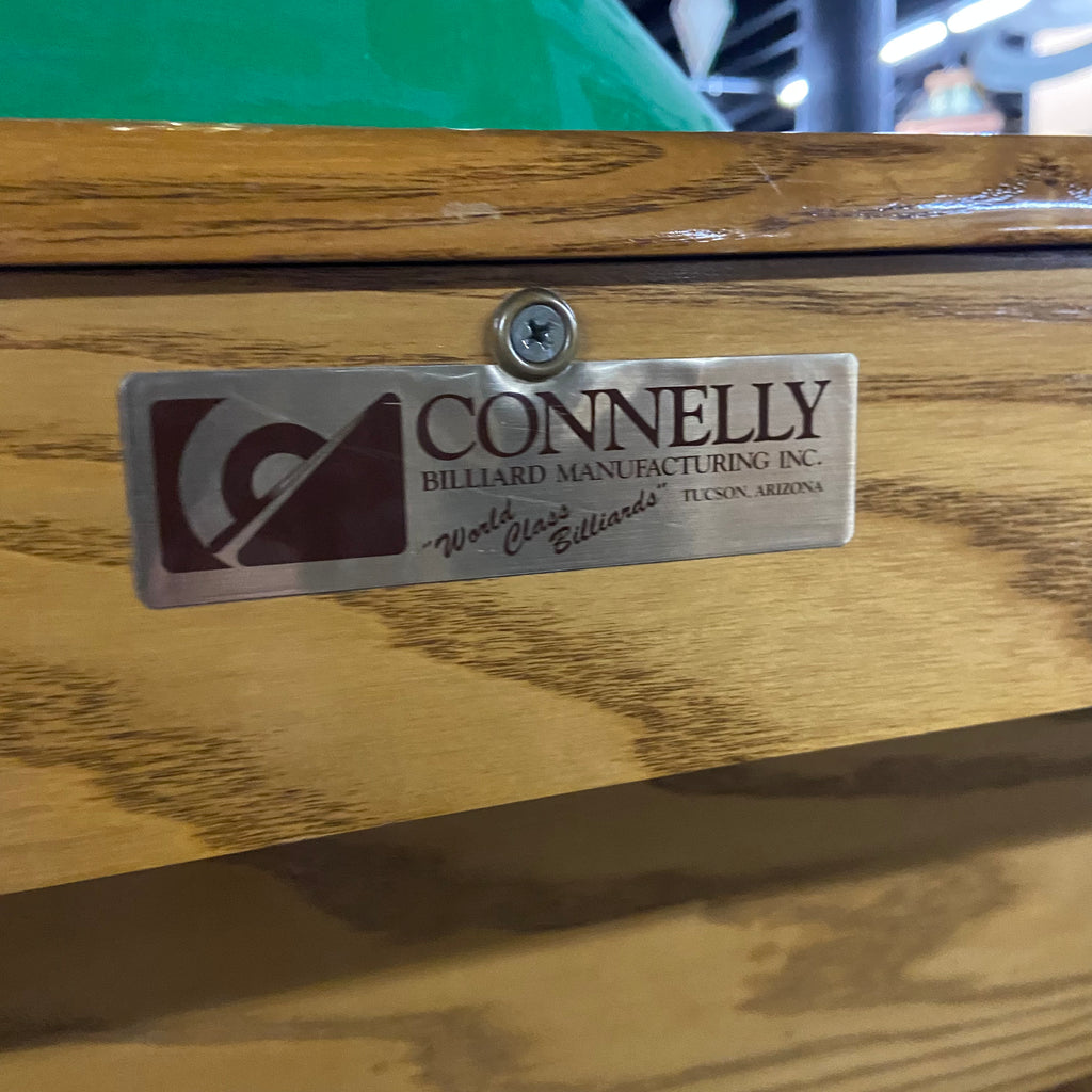 Connelly Label on End Rail Apron