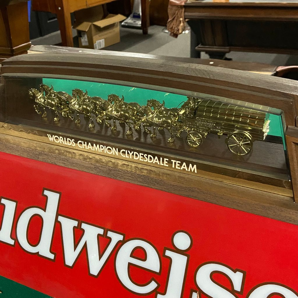 Pre-owned Budweiser Pool Table Light Top Horses