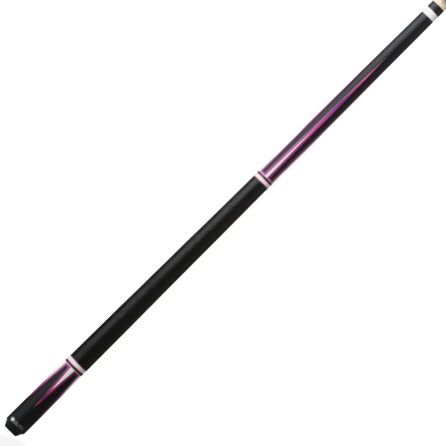 Lucasi Lux Midnight Black with Magenta Points Pool Cue Butt Only 