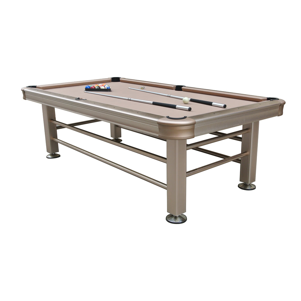 Outdoor Pool Table Angled