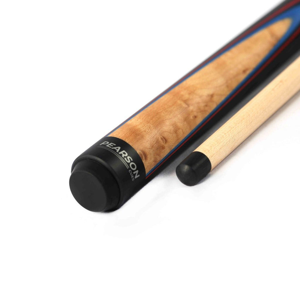 Engraved Pool Cue Shaft Example in Block Font