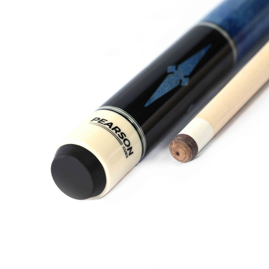 Engraved Pool Cue Shaft Example in Cursive Font