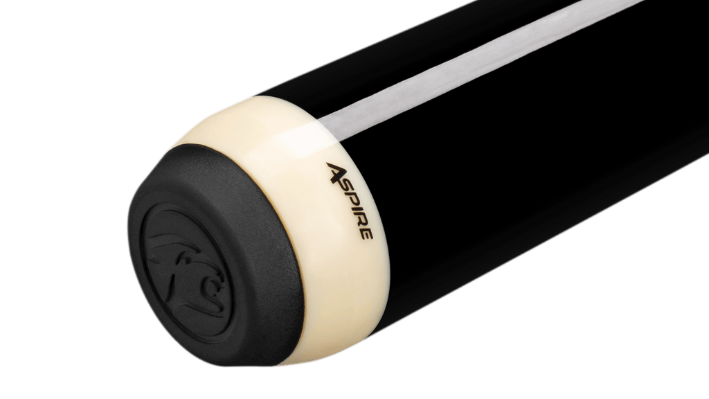 Aspire Pool Cue Black with Wrap Butt Cap