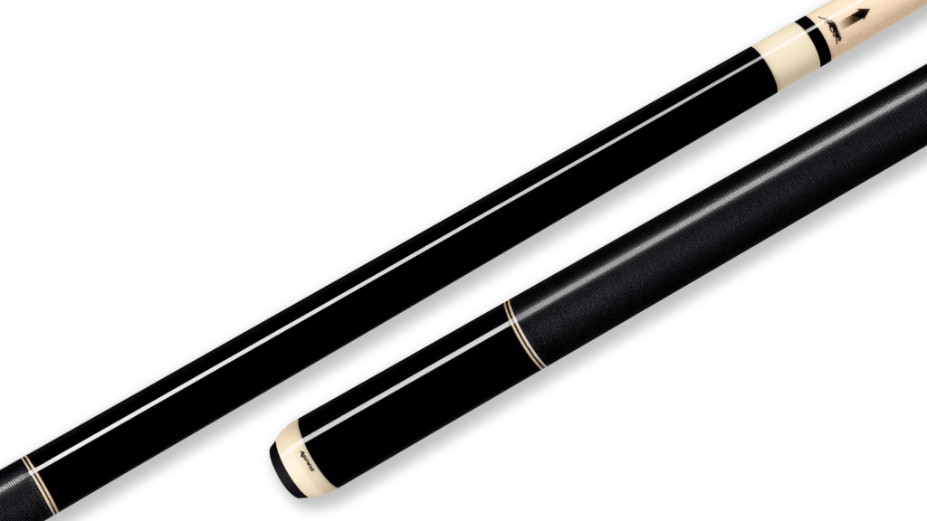 Aspire Pool Cue Black with Wrap Butt Closeup