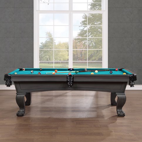 9Ft Ruben Pool Table Side View in Room