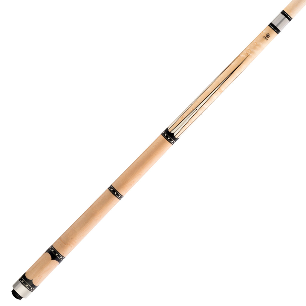 Birdseye Maple with Overlay Points Pool Cue Butt Only