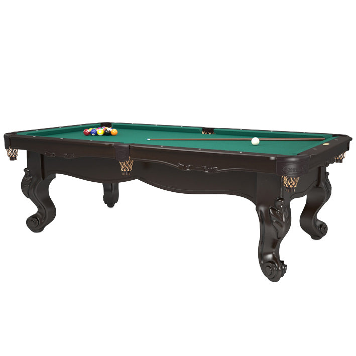 Scottsdale Pool Table Maple wood with Espresso stain and Dark pocket
