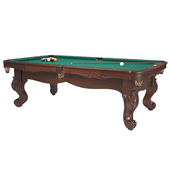 Scottsdale Pool Table Maple wood with Old World stain and Milcreek Pockets