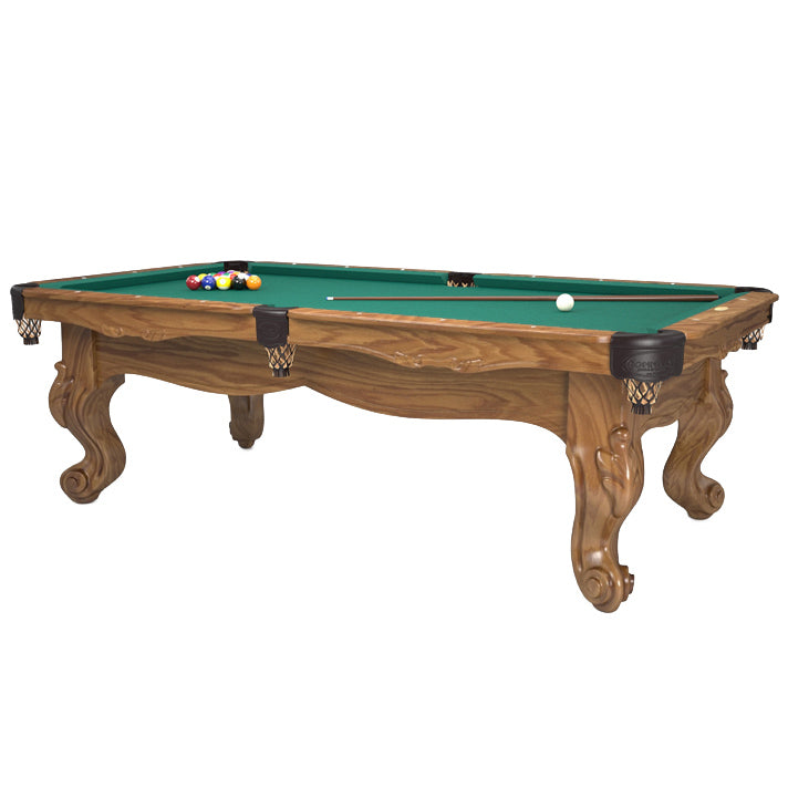 Scottsdale Pool Table  Oak wood with Medium stain and Dark pockets