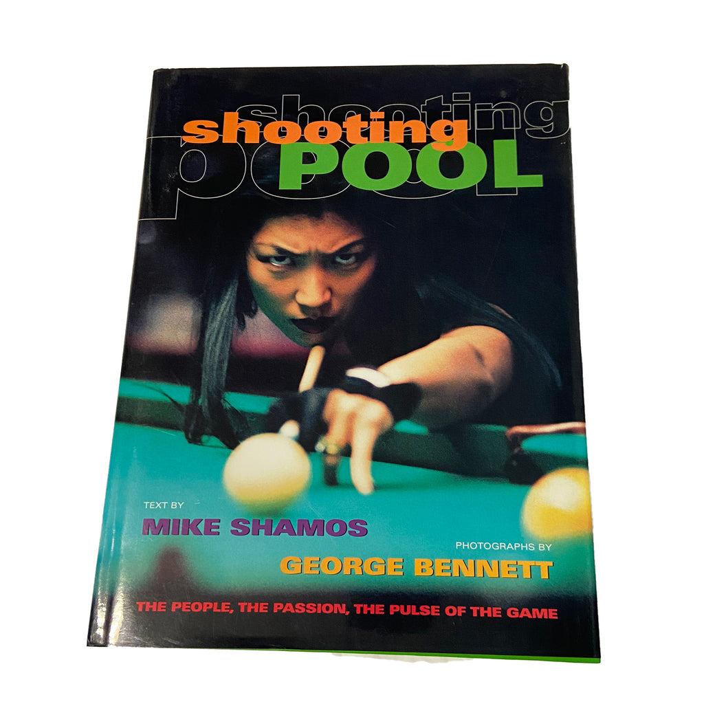 Shooting pool photograph book front cover