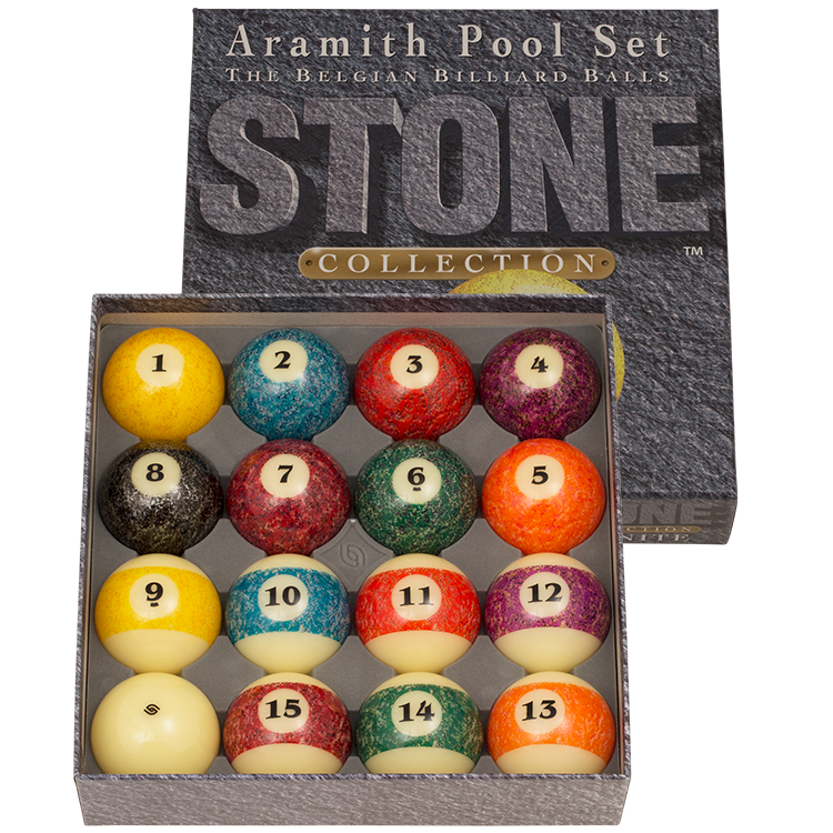 Stone Aramith Pool Ball Set Box open 