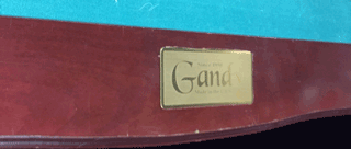 8Ft Used Gandy Pool Table Rail Label