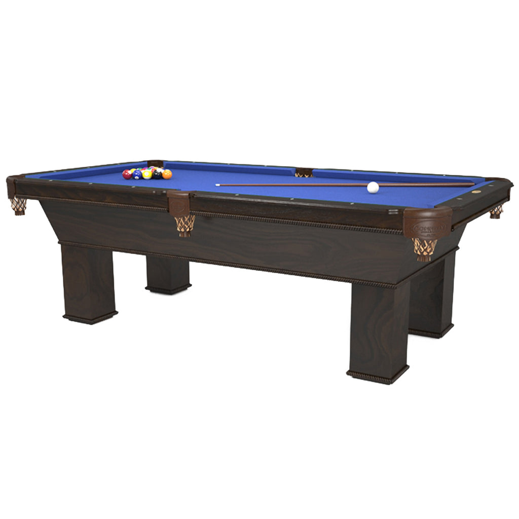 Ventana Pool Table Oak wood with Dark stain and Milcreek pocket