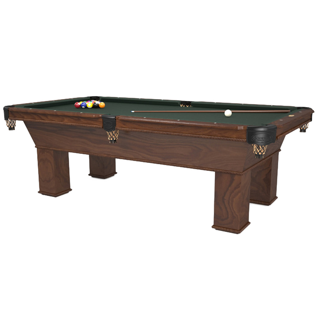 Ventana Pool Table Oak wood with Milcreek stain and Black pockets